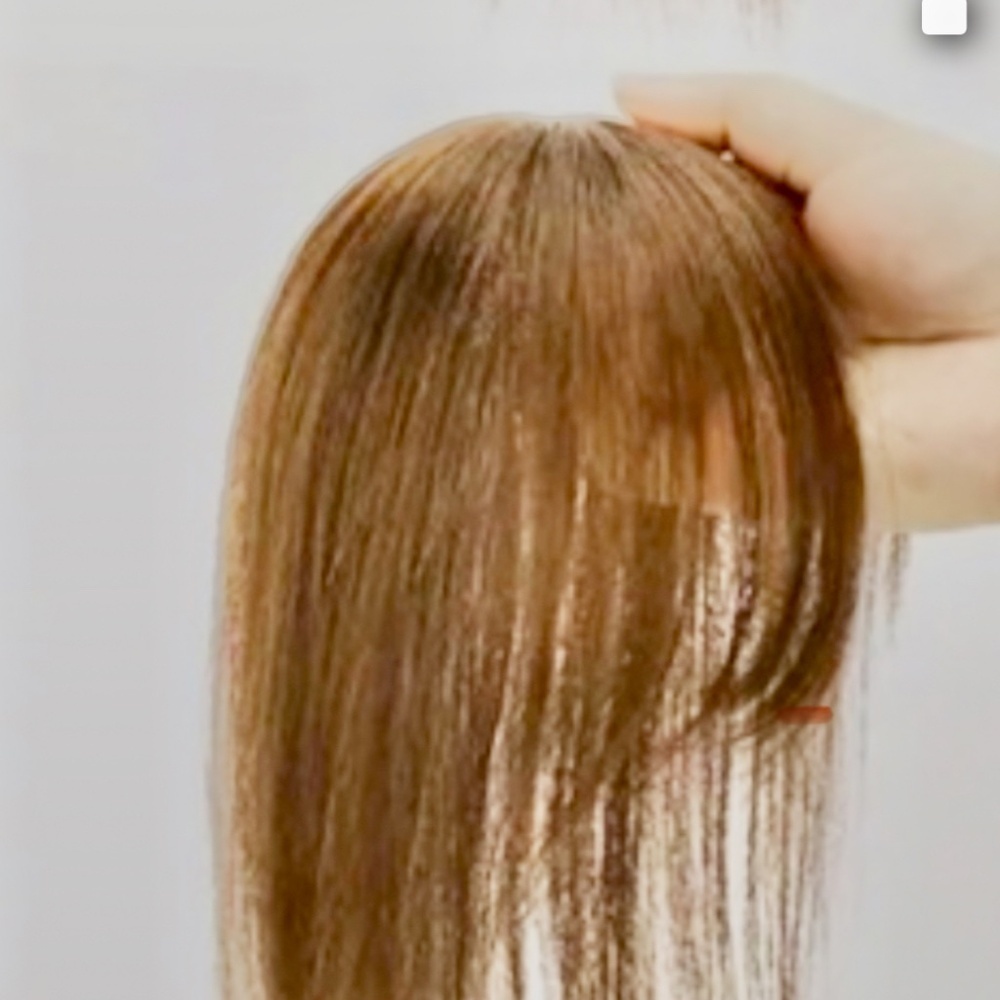 ( Two).  6”  Honey  Blonde  Butterfly Bang   Hair Toppers.